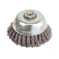 WERNER Wire Cup Brush 150mm - Twisted Knot Steel Wire Wheel for Angle Grinder - Heavy Duty Rust, Paint & Weld Removal