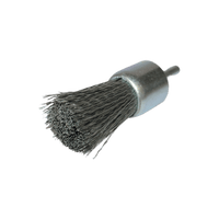 Wire Brush - 20mm Werner Flat Brush for Drill, Port Cleaning, Carbon Steel Wire