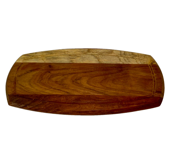 INFINITI Wooden Serving Board Reversible - 180Mm X 360Mm X 20Mm - Kiaat - WSB0180