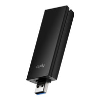 Cudy AX5400 Wi-Fi 6E USB 3.0 Tri-Band High-Gain Adapter-Black-WU5400