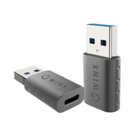 WINX LINK Simple USB to Type-C Adapter Dual Pack-WX-AD104