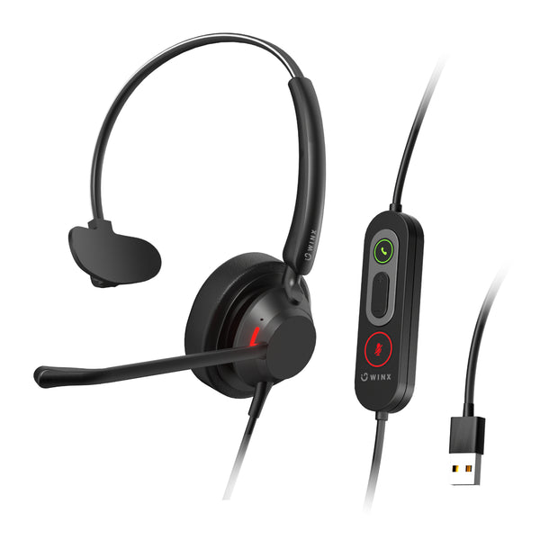 WINX CALL Pro 2 Mono AI Noise Cancelling Headset-WX-HS113