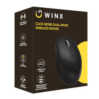 WINX CLICK More Dual-Mode Wireless Mouse - Black