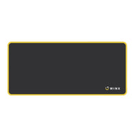 WINX GLIDE Essential Extra Large Mouse Pad - Black & Yellow Gaming Mouse Mat