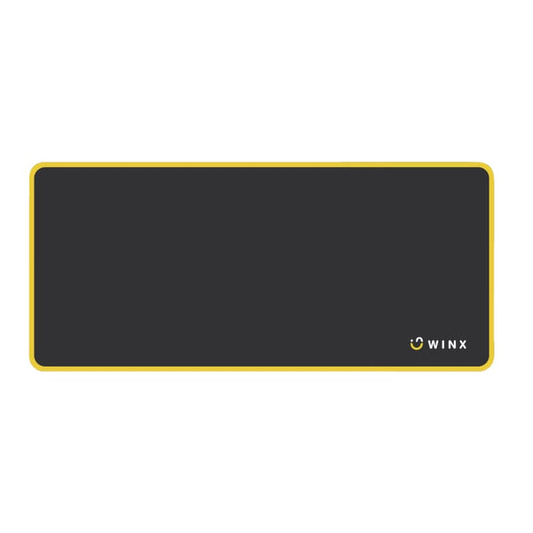 WINX GLIDE Essential Extra Large Mouse Pad - Black & Yellow Gaming Mouse Mat