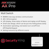 Hikvision AX-PRO Wireless Wall Switch - CP409-1