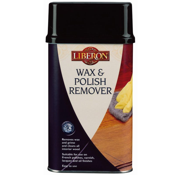 Liberon Wax & Polish Remover for Wood Furniture - Cleaner for Interior Wood