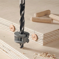 Wolfcraft Dowel Kit 10mm: Drill Bit, Dowels, Center Points, Depth Stop for Woodworking Joints
