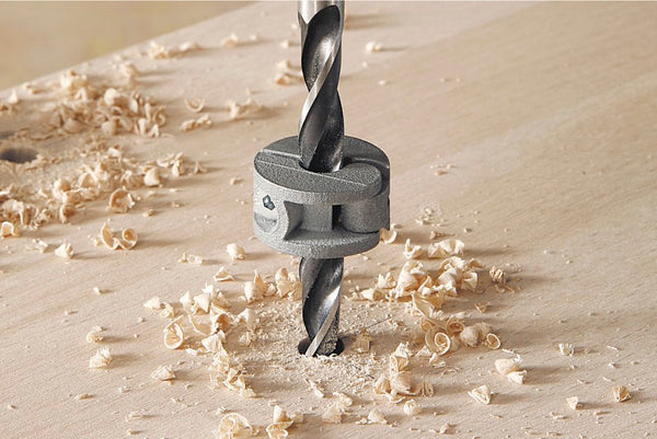 Wolfcraft 8mm Dowel Kit in use: Woodworking, drilling, and joinery.
