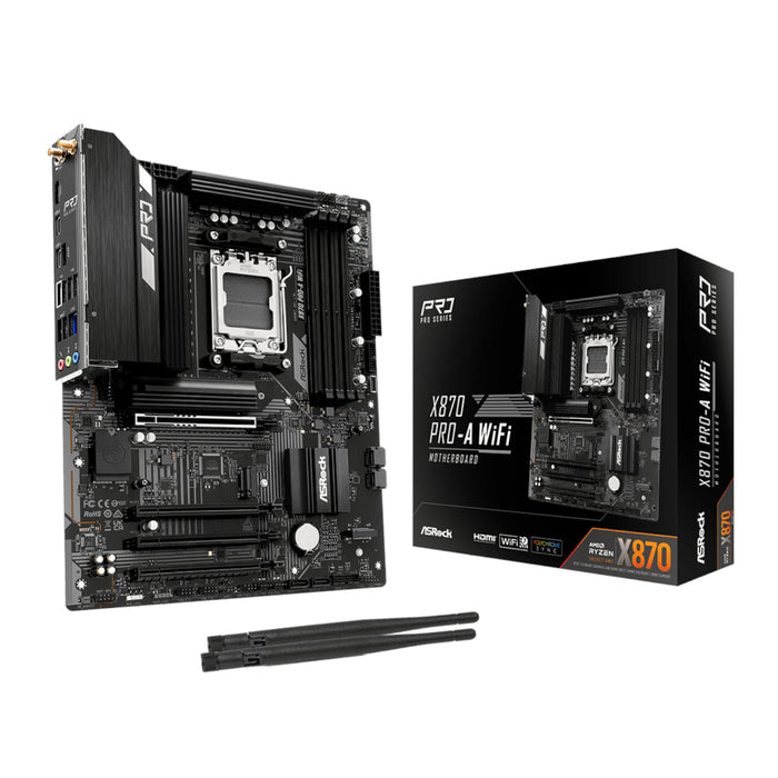 ASRock X870 A-Pro WiFi AMD AM5 ATX Gaming Motherboard-X870PROAWIFI