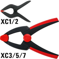 Bessey Clippix XC Spring Clamp - 35mm Opening. Black Plastic Spring Clamp, Lightweight, Easy to Use, Model 599-302 035