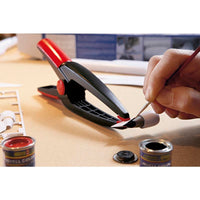 BESSEY Spring Clamp Varioclippix XV: 70mm Opening, 110mm Throat Depth. Long Reach, Pointed Arms, Deep Clamping, Soft Grip Pads.