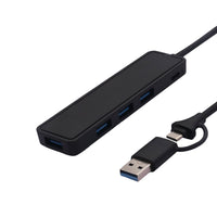 USB C+USB3.0(2IN1)TO USB3.0HUB 4PORTS PE BAG - HUB-USB3.0C-4P-LQ