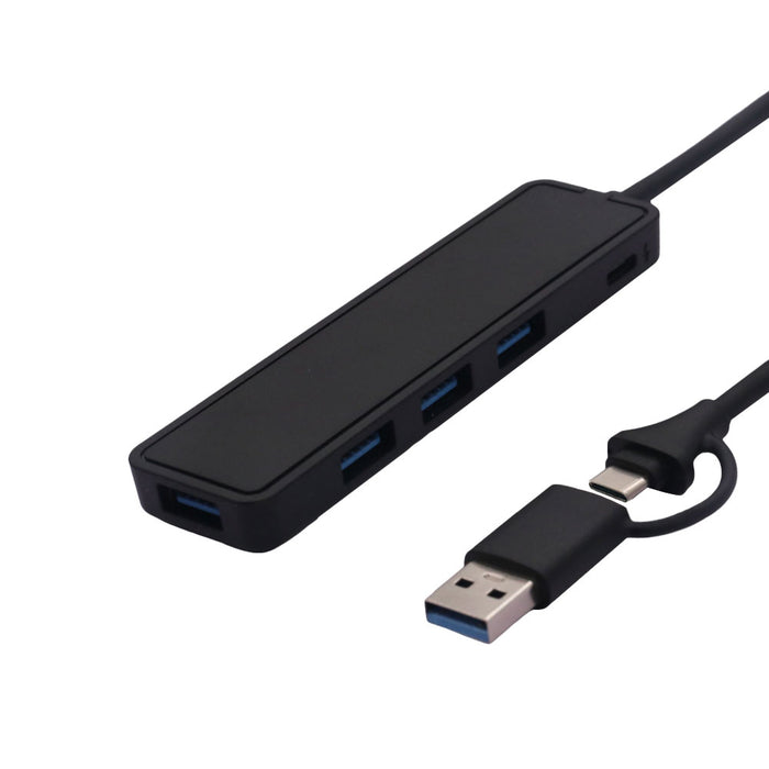 USB C+USB3.0(2IN1)TO USB3.0HUB 4PORTS PE BAG - HUB-USB3.0C-4P-LQ