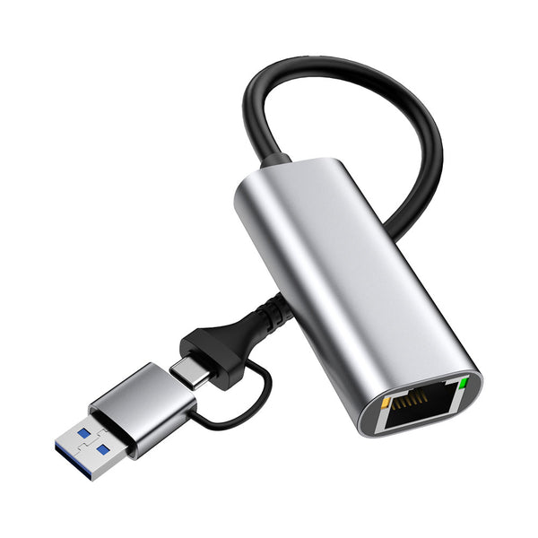 LINKQNET CONNECTIVITY CNV-USB3C-ETH-LQ USB3.0 TYPE-A/C GIGABIT ETHERNET ADAPTER - CNV-USB3C-ETH-LQ