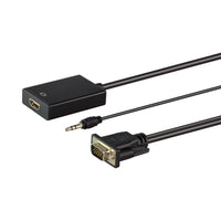 LINKQNET CONNECTIVITY CNV-VGA-HDMI-LQ VGA MALE TO HDMI FEMALE WITH AUDIO CONVERTER - CNV-VGA-HDMI-LQ
