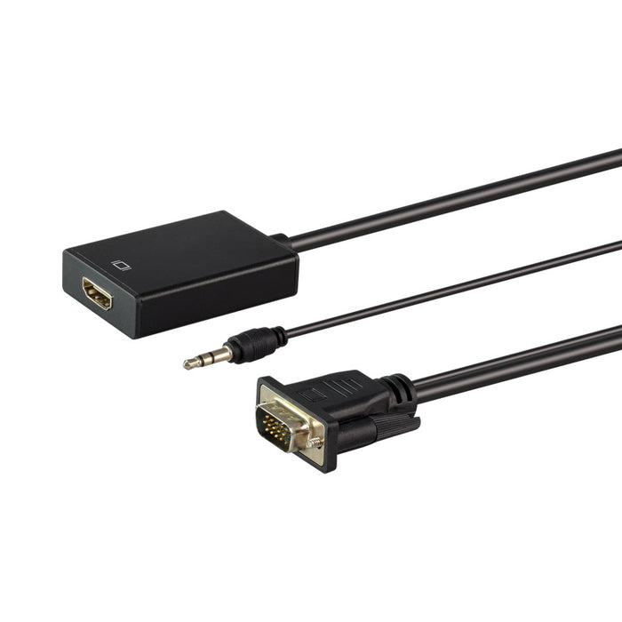 LINKQNET CONNECTIVITY CNV-VGA-HDMI-LQ VGA MALE TO HDMI FEMALE WITH AUDIO CONVERTER - CNV-VGA-HDMI-LQ