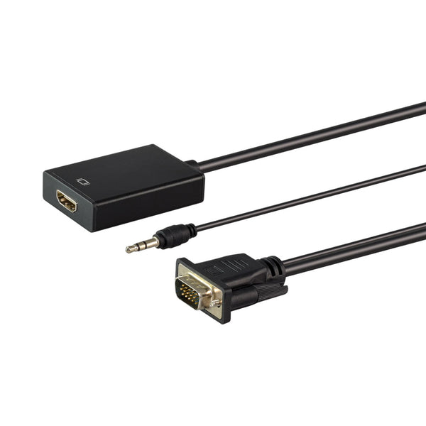 LINKQNET CONNECTIVITY CNV-VGA-HDMI-LQ VGA MALE TO HDMI FEMALE WITH AUDIO CONVERTER - CNV-VGA-HDMI-LQ