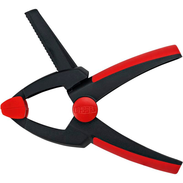 BESSEY Spring Clamp Varioclippix XV - 100mm Opening, One-Handed Clamp, Red and Black