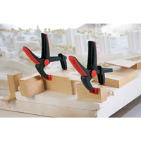 BESSEY Spring Clamp Varioclippix XV - 100mm Opening, One-Handed Clamp, Red and Black