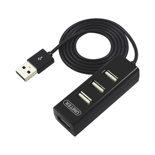 UNITEK USB2.0 4-PORT HUB, 80CM CABLE (Y-2140) - HUB-USB-4P-Y-2140