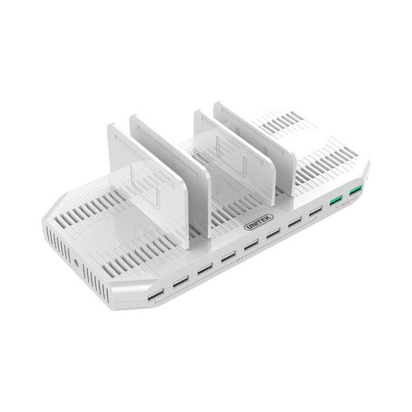 UNITEK 10-P USB 96W CHARGING STATION QC3 (Y-2190A) - USB-10P-CHARGE-QC3.0