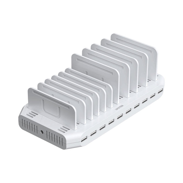 UNITEK 60W 10PORT USB CHARG STA(Y-2190D01-EU) - USB-10P-ADA-EU-WH