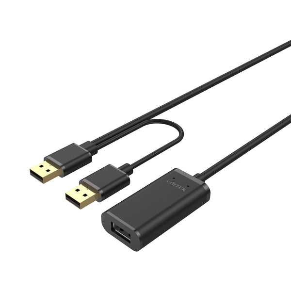 UNITEK 20M USB2.0 ACTIVE EXTENSION CABLE (Y-279) - CAB-USB-EXTA-20M-U