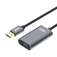 UNITEK 5M USB3.0 ACTIVE EXT CABLE ALUM (Y-3004) - CAB-USB3-EXTA-5M-U