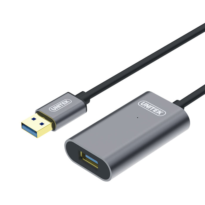 UNITEK 5M USB3.0 ACTIVE EXT CABLE ALUM (Y-3004) - CAB-USB3-EXTA-5M-U