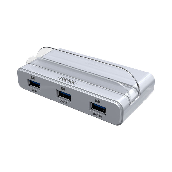 UNITEK USB3.0 4-PORT CHARGE HUB STAND OTG (Y-3067) - HUB-USB3-4P-OTG-U