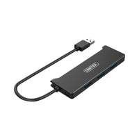 UNITEK USB3.0 4-PORT HUB BLACK (Y-3145BK) - HUB-USB3-4P-Y-3145