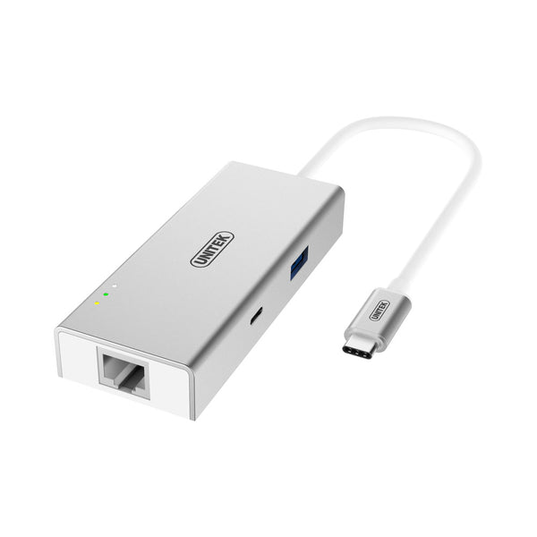 UNITEK USB3.1 TYPE-C, USBA, HDMI, LAN (Y-9117) - HUB-USB3.0C-1P-U