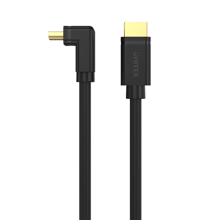 UNITEK 2M HDMI RIGHT ANGLE 90 DEG CABLE (Y-C1001) - CAB-HDMI-DEG-2M-U