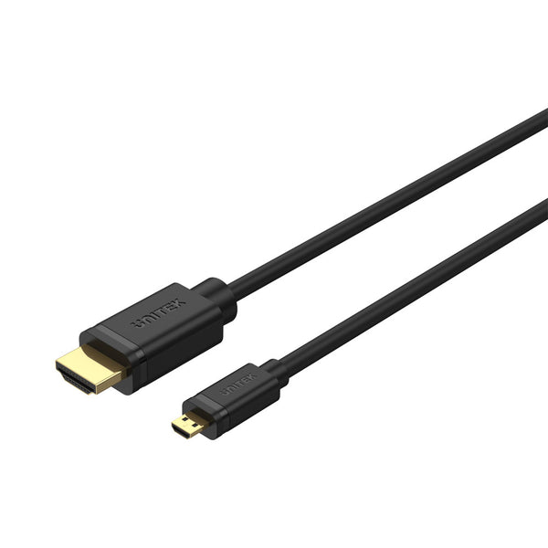 UNITEK 2M 4K MM MICRO HDMI TO HDMI2.0 CBL (Y-C182) - CAB-MIC-HDMI2.02M-U