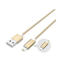UNITEK 1.5M,2-1 MICRO & LIGHTNING GOLD (Y-C4023GD) - CAB-MICUSB-LIGHT-UGD