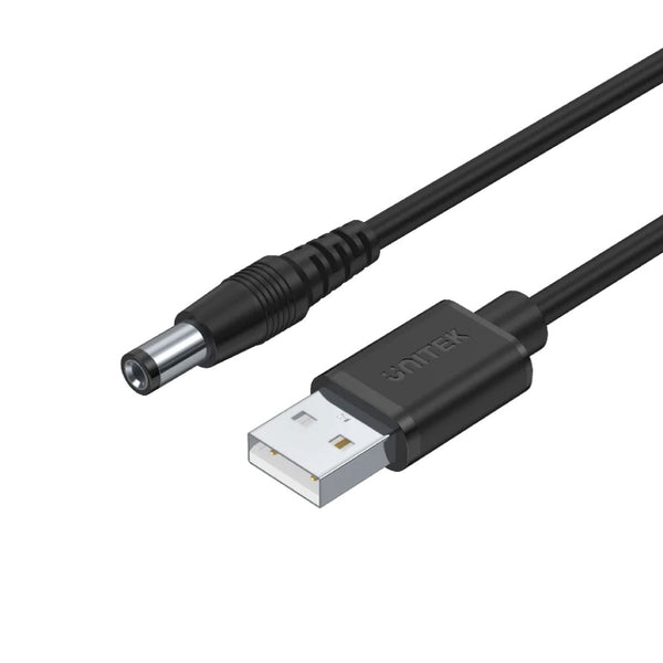 UNITEK 1.5M USB TO 5.5/2.5M DC ADAPTER (Y-C4046BK) - CAB-USB-5.5-2.5M-1.5
