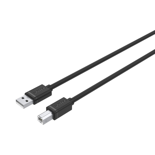 UNITEK 1M USB2.0 AM TO BM CABLE (Y-C430GBK) - CAB-USB-1M-U