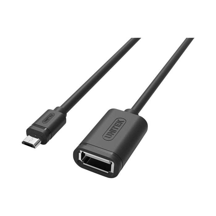 UNITEK 0.2M OTG MICRO BM TO AF CABLE (Y-C438) - CAB-USB-MICBM-AF-0.2