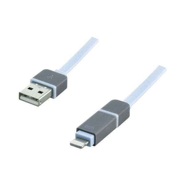 UNITEK 0.3M MIC USB LIGHTNING CABLE BL (Y-C440ABL) - CAB-MICUSB-LIG-0.3BL