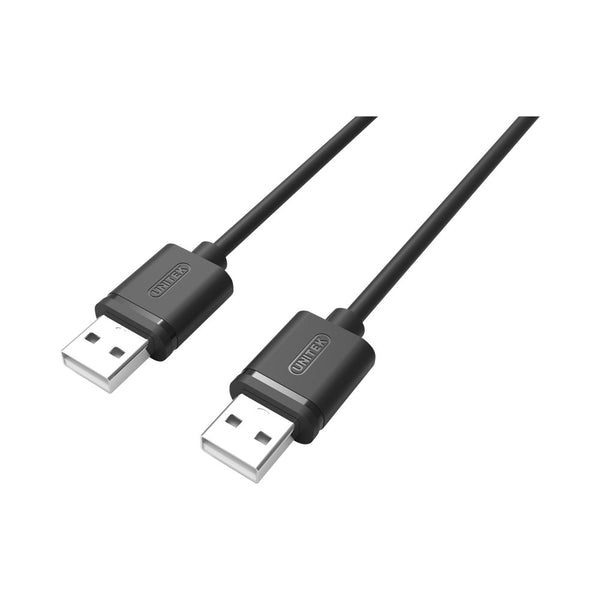 UNITEK 1.5M USB2.0 AM/AM CABLE BLACK (Y-C442GBK) - CAB-USB2-MM1.5M-U