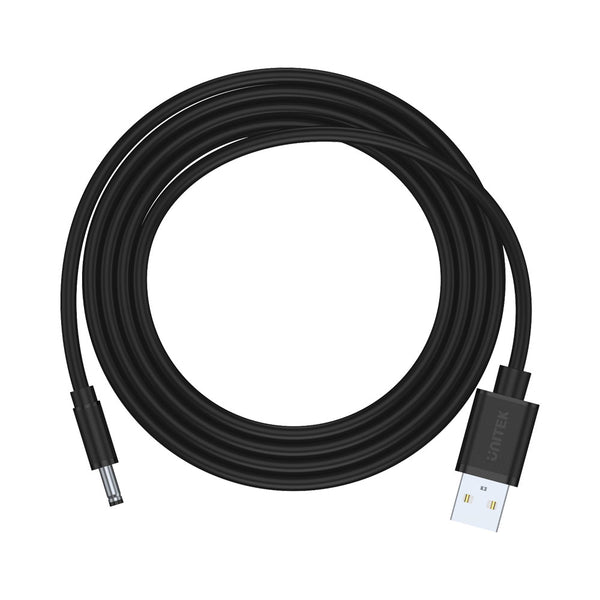 UNITEK Y-C495BK 1M USB TO DC 3.5 × 1.35MM 15W POWER CABLE - CAB-USB-AM-DC3.5