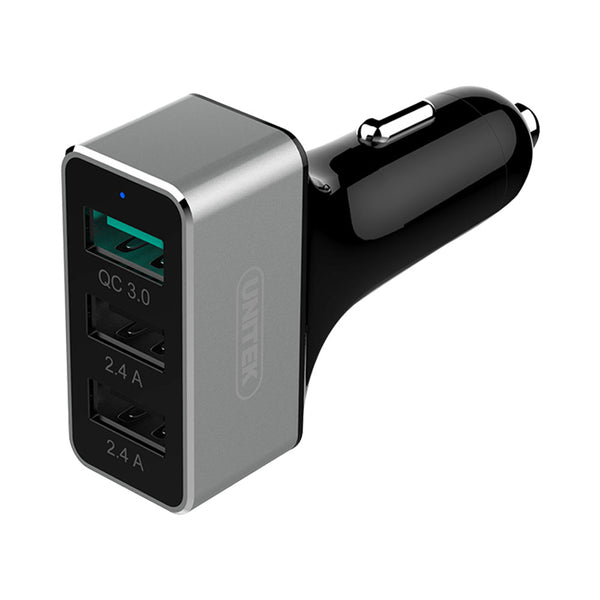 UNITEK 3-PORT USB CAR CHARGER (Y-P530C).. - ADA-CAR-3P-USB-CHARG