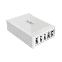 UNITEK 40W 5-P USB SMART CHARGER QC3.0 (Y-P545).. - USB-5P-CHARGE-QC3-U