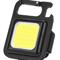 mini Keyring Worklight 500Lm 5W COB, with RED light, Recharge via USB-C 500mAH Battery, Aluminium, Magnetic