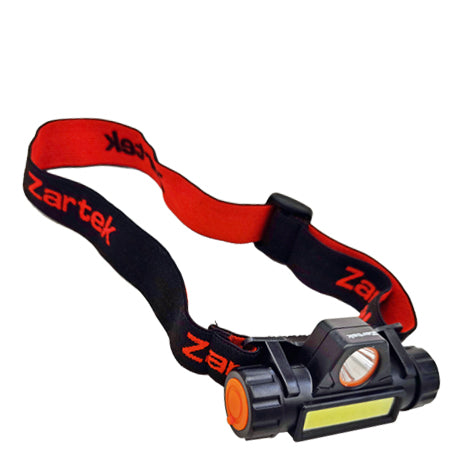 Headlamp LED Round 150lm, Rectangle 200lm, USB Recharg., Li-ion bat built-in, Magnet, Detach, USB mains