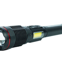 Zartek Extreme Bright Flashlight 6000 Lm,  LED COB Globe 80W,  Side Light 6W White & Red Light, USB type-C Rechargeable, Aluminium, 
Mains plug in charger, battery 26650 7.4V 4000mAH, Powerbank
