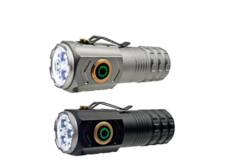 Zartek ZA-852 Silver Rechargeable LED Mini Flashlight 2200 Lumen