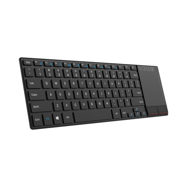 ZOWEETEK 2.4G WIRELESS KEYBOARD + TOUCH PANEL BLK - KBD-ZW-K22-BLK