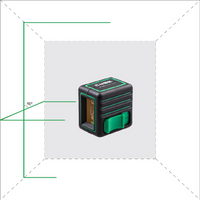ADA  Cube Mini Green Cross-Line Laser - A00498